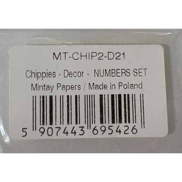 Mintay Chippies Chipboard Decor Elements Numbers Set  MT-CHIP2-D21 - Picture 4 of 4